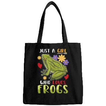 Discover Frog Pet Just A Girl Who Loves Frogs Animal Lover Frog Toad Bags