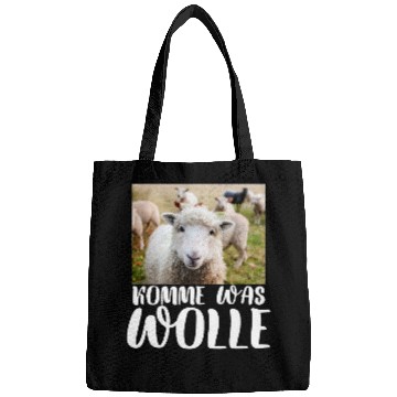 Discover Sheep Pet Komme Was Wolle Lamb Saying Sheep Wool Sheep Head Evolution Bags
