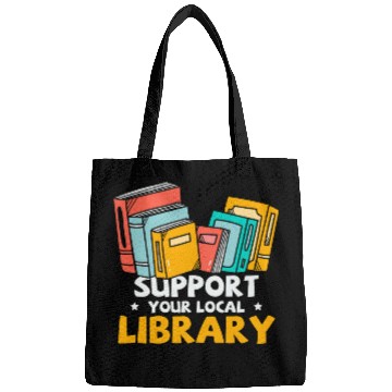 Discover Book Fun Support Your Local Library Bags