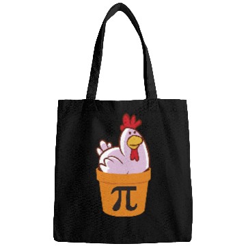 Discover Chicken Pet Pot Pi Funny Math Math Day Chicken Pot Pie Bags