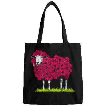 Discover Sheep Pet with Flower Wool Floral Sheep Lover Bags