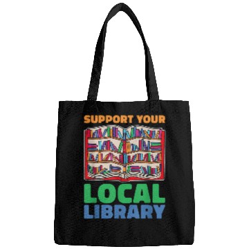 Discover Book Fun Support Your Local Library For Book Lovers Bags