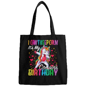 Discover Unicorn Pet I Cant Keep Calm Its My Cousin Birthday Unicorn Theme Girl Bags