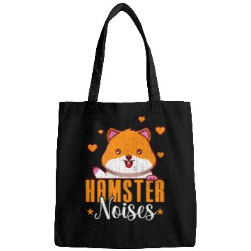 Discover Hamster Pet Noises Funny Hamsters Animal Pet Lover Graphic Bags