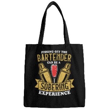 Discover Pissing Off The Bartender Barman Cocktail Bags