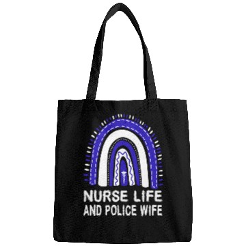 Discover nurses Job Life And Police Wife American Rainbow For nurses Girls Bags