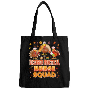 Discover nurses Job Licensed Practical nurses Squad Turkey Thanksgiving Grateful Bags