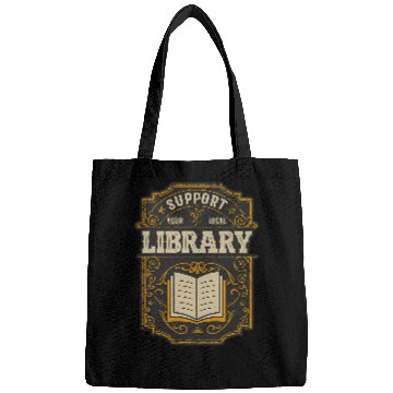 Discover Librarian Job Support Your Local Library vintages Style Librarian Bags