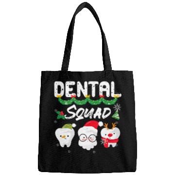 Discover dentists Job Christmas Dental Squad Merry xmass Christmas Bags