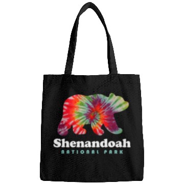 Discover Bear Pet Shenandoah National Park Bear Shenandoah Valley Tie Dye Bags