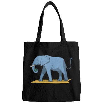 Discover Elephant Pet Holding Melon With Its Trunk Bags