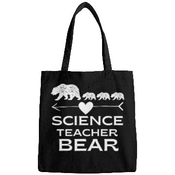Discover Bear Pet Science Teacher Bear Funny Science Teacher Appreciation Bags