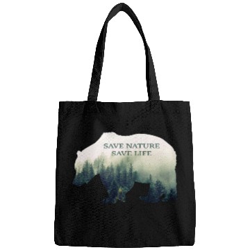 Discover Bear Pet Bear Forest Animal Nature Environment Wilderness Earth Day 2 Bags