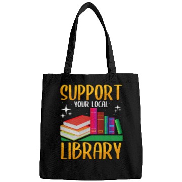 Discover Book Fun Bookworm Support your Local Library Book Nerd Lover Bags