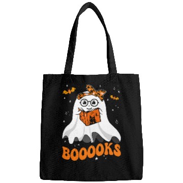 Discover Book Fun Booooks Cute ghosts Reading Library Books Halloween Teacher Bags