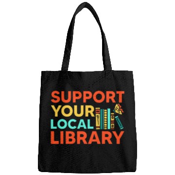 Discover Book Fun Readers Lovers Reading Support Your Local Library 0 Bags