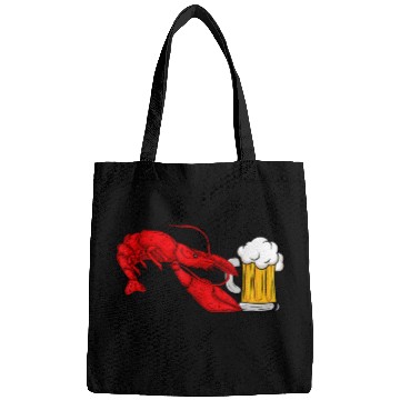 Discover Beer Fun Lobster Beer Drinking Seafood Lover Bags