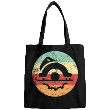 Discover Woodworker Job vintages Circular Saw Cool Retro 1970s Style Circle Bags