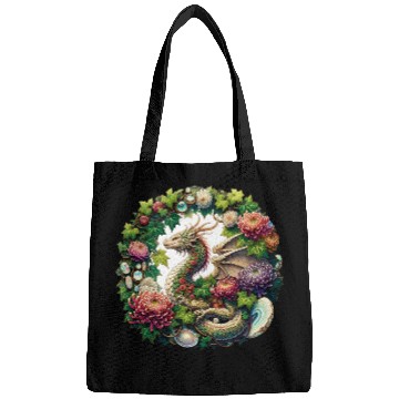 Discover Dragon Pet Illustration Gemstone Dragons Bags