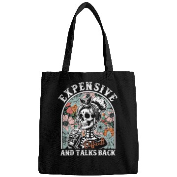 Discover Coffee Fun Expensive Difficult And Talks Back Floral Skeletons Coffee Bags