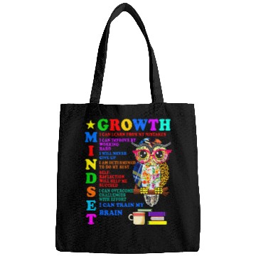 Discover Owl Pet Growth Mindset School Counselor Postive Message Teacher Owl Bags