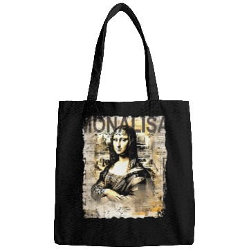 Discover Abstract Graffiti Art Leonardo Da Vinci Art Mona Lisa 5 Bags