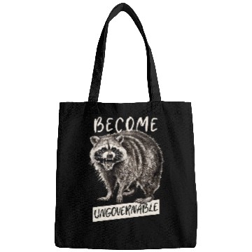 Discover Raccoon Pet Become Ungovernable Raccoon Rebellion Trash Panda Bags