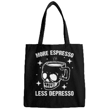 Discover Coffee Fun More Espresso Less Depresso Funny Coffee Bags