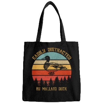 Discover Duck Pet Retro Easily Distracted By Mallard Duck Bags