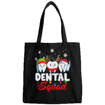 Discover dentists Job Squad Teeth Toothbrush Christmas Dental Hygienist 01 Bags