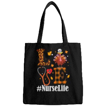 Discover nurses Job Love Turkey Stethoscope nurses Thanksgiving Gobble Squad Bags