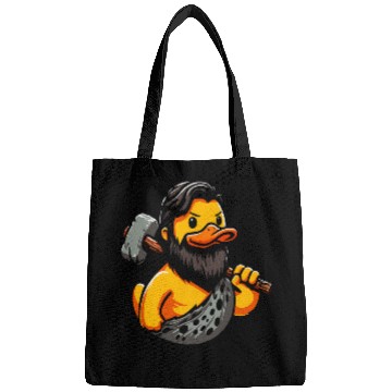 Discover Duck Pet Caveman Duck Cave Duckling Neanderthal Paleontologist Bags