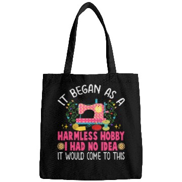 Discover Funny Quilting Gift Quilter Patchwork Sew Machine Fabric Bags