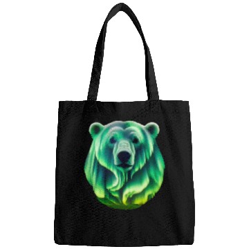 Discover Bear Pet Aurora Borealis Alaska Northern Lights Polar Bear Bags