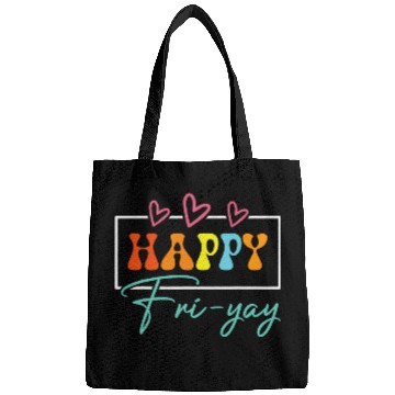 Discover Happy FriYay Friday Funny Teacher Life Happy Friday Weekend 2 Bags