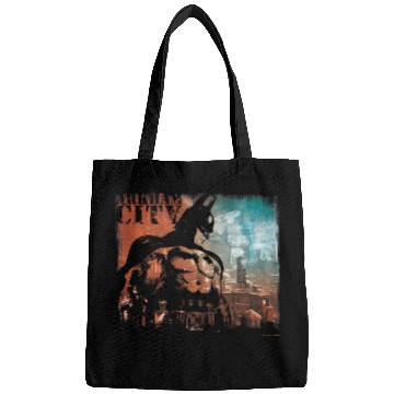 Discover Batman Arkham City Dark Knight Graffiti Stencil Skyline Bags