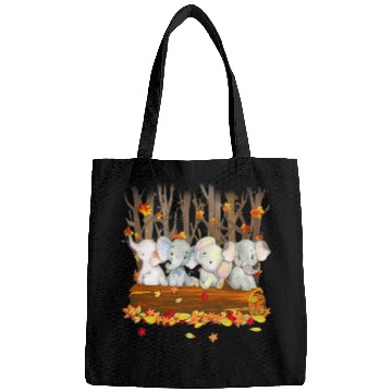 Discover Elephant Pet Fall Leaves Tree Forest Garden Bags