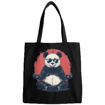 Discover Bear Pet Bear Meditation Buddhist Yoga Zen Buddha Hindu Artwork Bags