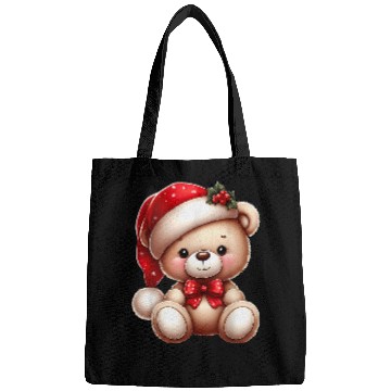 Discover Bear Pet Merry Christmas Cute Teddy Bear Santa Hat Papillon Bow Tie Bags