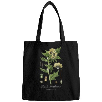 Discover Black Henbane Witch Botanical Garden Arcane Magic Bags