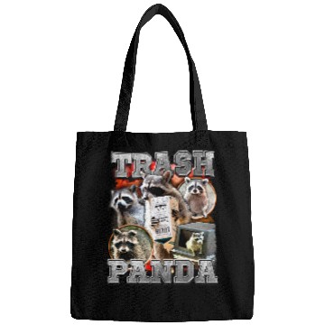 Discover Raccoon Pet Funny Trash Panda Raccoon Bootleg Rap Aesthetic Meme Bags