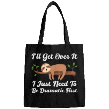 Discover Sloth Pet Drama Queen Lazy Sleepy Dramatic Humor 1 Bags