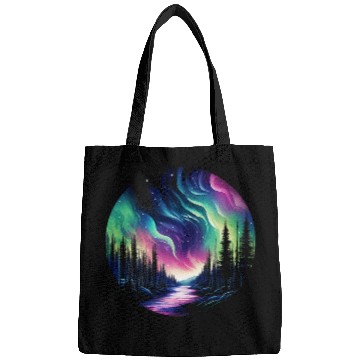 Discover Aurora Borealis Night Sky Northern Lights 2 Bags