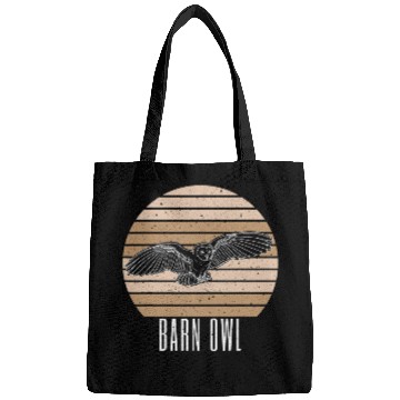 Discover Barn owl flying breeding birding naturalist ornithology Bags