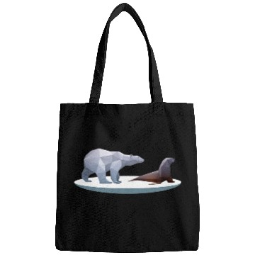 Discover Bear Pet Low Poly Polar Bear Walrus Arctic Bags