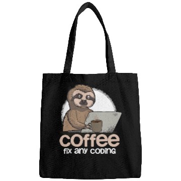 Discover Sloth Pet Computer Science Sloth Programmer Coding Gift For IT Coder Bags