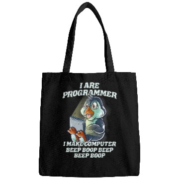 Discover Penguin Pet I Are Programmer Introvert IT Nerd Penguin Software Geek Bags