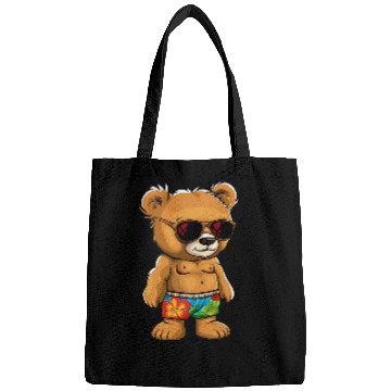 Discover Bear Pet Awesome Teddy Bear swim trunks Costume Bags