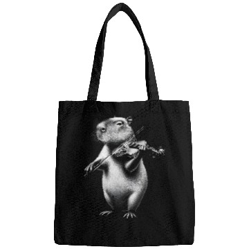 Discover capybaras Pet Playing Violin Violist Violin Player Bags