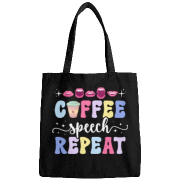 Discover Coffee Fun Speech Repeat SLP Speech Language Pathologist 1 Bags